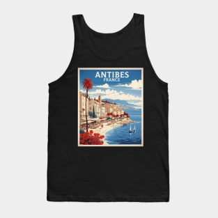 Antibes France Vintage Travel Poster Tourism Tank Top